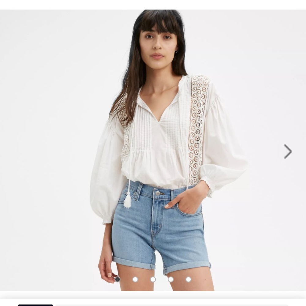 Levi's Light Blue Jean Shorts